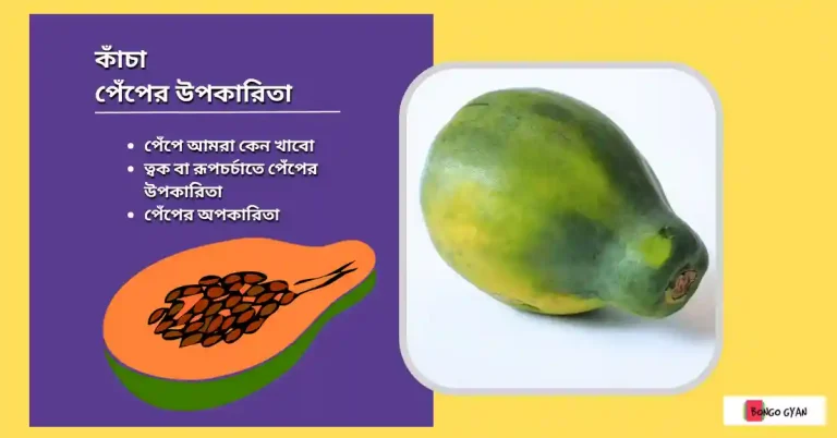কাঁচা পেঁপের উপকারিতা